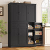 Homfa Kitchen Pantry Storage Cabinet, 68" Food Pantry Cabinet with Drawer and Door Shelf, 6 Door Freestanding Cupboard Buffet for Dining Room, White