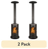 Muskoka 84" High 75,000 BTU Black Steel Wood Pellet Patio Heater