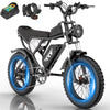 YVY 1500W Electric Bike for Adults,33MPH 20'' Fat Tire Electric Motorcycle,48V 20AH Removable Battery, 30-60 Miles Mountain Bike UL2849