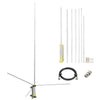 5.2meters 27MHz CB Base Antenna Ham Radio Base Station Antennas Kit with 10meter Cable PL-259 BNC for Home Cobra Uniden Bearcat Mobile Ham CB Two Way Radio