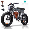 3000W(Peak) Motor 35MPH SMARTRAVEL ST202 Electric Dirt Bike for Adults,52V50AH Dual Battery Ebike, 92+ Miles Range,20" Motorcycle Tire UL2849 Certified, Full Suspension