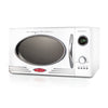 Nostalgia Retro Microwave for Countertop 0.9 cu ft Vintage Microwave, Ivory