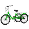 FICISOG 7 Speed Adult Tricycle for Women, 20/24/26 Inch Adult Trike with Basket, 3 Wheel Bikes for Adults Seniors, Cruise Trike for Shopping Picnic