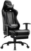 GTRACING Gaming Chair, Ergonomic Office Desk Chair with Lumbar Support, PU Leather, Footrest & Adjustable Headrest, Red