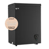 WANAI 3.5 Cu.ft,Chest Freezer,Deep Freezer,Removable Storage Basket Freezer,Black