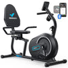 MERACH Recumbent Exercise Bikes for Home Sit Down Stationary Bicycle Magnetic 8 Levels Resistance Indoor Cycling Bike with Free APP