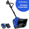 Westinghouse WSnow11S 24V Cordless Snow Shovel 11 Inch Kit,  24V 4Ah Battery, 2.2A Fast Charger, Electric Snow Shovel with 20ft Throwing Distance, Plows 75lbs/min, Compatible with Snow Joe Batteries