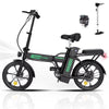 COLORWAY Electric Bike,500W/10.4Ah/36V Removable Battery E Bike, Electric Foldable Pedal Assist E-Bicycle,19.9MPH Bicycle for Teenager and Adults BK5M UL2849