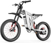 Freego X2PRO Electric Dirt Bike for Adults, Electric Motorcycle 6000W(Peak) Motor 60V 30Ah Battery, 7 Speed 28MPH Off Road Electric Bicycle, 19x2.75 Tire Full Suspension, Grey