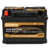 Autocessking Platinum AGM Battery, Group 47 Rechargeable Automotive Batteries for Car, 12V H5 680CCA 60Ah 100RC