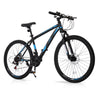 UBesGoo 26" Lightweight Explorer Mountain Bike, 21-Speed for Men and Women Disc Brakes & Suspension, Red/Black