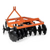 Titan Attachments 3 Point 4ft Notched Disc Harrow Plow Attachment for Cat 1 Tractors, Concave Discs for Tilling, Loosening and Lifting Soil