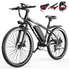 AZHAR Electric Bike for Adults, 26" Electric Mountain Bike, 1200W Peak Power Motor, Up to 25 MPH 45 Miles, Electric Bicycle with 48V 10AH Removable Battery, UL 2849
