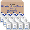 (12 Gallons) - Liquid Chlorine Bleach, for Laundry, Household and Commercial Cleaning, 1 Gallon Jugs