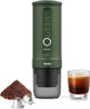 Nano Portable Electric Espresso Machine: 20 Bar, 3-4 Min Self-Heating, Mini 12V/24V Car Coffee Maker with NS Capsule & Ground Options - Ideal for Camping, Travel, RV, Hiking, Office (Space Grey)