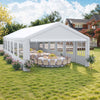 Dextrus 20' x 40' Heavy Duty Gazebo with Reinforced Triangular Column Outdoor Party Tent Canopy Event Shelters Upgraded Galvanized Carport with Removable Sidewall Windows for Commercial, Part
