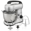 Hamilton Beach 4 Quart Stand Mixer for Kitchen, 7 Speeds, Tilt-Head, Dough Hook, Whisk & Flat Beater, Black