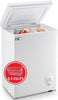 WANAI 5.0 Cubic Feet Chest Freezer Large Home Deep Freezers Black Top Door with Removable Basket