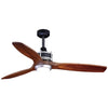 Vaxcel Curtiss Satin Brass Mid-Century Modern MCM Wood Propeller Ceiling Fan with LED Light Kit and Remote