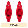 (2 pack) Lifetime Pacer 8 ft Sit-Inside Kayak, Fire Red *WP (91036)