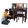 KidKraft Children's Wooden Study Desk with Chair, White, for Ages 5