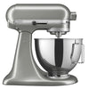 KitchenAid Deluxe Series 4.5 Quart Tilt-Head Stand Mixer with Stainless Bowl, Contour Silver, KSM97CU