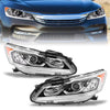 For 2016-2017 Honda Accord Sedan 4Dr LED DRL Headlights Headlamp Factory Style