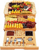 Extra Large 33.7x15.7 inch Charcuterie Boards Gift Set, 100% Bamboo Cheese Board and Knife Set, Cool Meat Cheese Platter Tray, House Warming Gifts New Home, Ideas for Women Mom