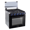 RecPro 21 Inch 3 Burner Propane RV Stove Gas Range without Hood, Black