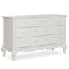 Evolur Aurora 7-Drawer Double Dresser in Ivory Lace, Spacious Drawers