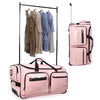 Fegat Dance Bag with Garment Rack - 28"Collapsible Rolling Competition Dance Duffle Bag Lightweight Costume Wheeled Suitcase for Dancers Shows Livestreamer Athletes