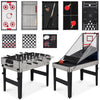 Best Choice Products 13-in-1 Combo Game Table Set w/ Ping Pong, Foosball, Basketball, Hockey, Archery - Natural