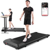 YDZJY 250lb Walking Pad, 0.6-2.5 mph Speed Range 1.2HP Quite Under Desk Treadmill, 2 in 1 Treadmill for Home/Office Exercise with Remote Control, Portable Treadmill with LED Display(Black)