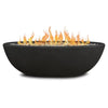 Bowery Hill Contemporary Oval Propane Fire Bowl in Glacier Gray