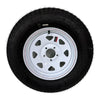 Trailer Tire on Rim ST205/75D15 Tex Star LRC 6 Ply Bias 5 Lug White Spoke Wheel 5X4.5" Bolt Pattern