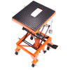 BENTISM Hydraulic Motorcycle Lift Table 350 lbs Height 13'-36' Dirt Bike Scissor Jack Stand with Wide Deck Safety Pin J-hook