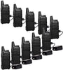 Case of 6,Retevis RT22 Rechargeable Walkie Talkies - Hands-Free Two-Way Radios with 6-Way Multi Gang Charger,Internal antenna