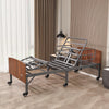 ESHINE Hospital Bed with 6" Waterproof Mattress - Wireless Remote, Headboard, 2.5" Wheels, Head & Foot Incline