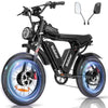 Ridstar Electric Bike for Adults Q20,1200W 30MPH,48V 15.6Ah Electric Bicycle,7 Speed Full Suspension Mountain Bike UL2849