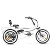Addmotor M-360II Semi-Recumbent Electric Trike, 85MI, Fat Tire 3 Wheel Electric Bike for Adults, 750W 48V 20Ah Electric Tricycle for Seniors, 20" Electric Trike with Speed Differential, Green
