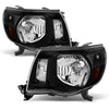 Fits 2005-2011 Toyota Tacoma Chrome Headlights Lamps Replacement Pair Left+Right