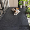 Prilinex 44 PCS Plastic Deck Tiles Outdoor Interlocking Patio Tiles Waterproof for Backyard Porch, 12"W x 12"L, Red Brown