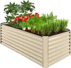 Gloaa 6x3x2ft Outdoor Metal Raised Garden Bed, Deep Root Box Planter for Vegetables, Flowers, Herbs, and Succulents w/ 269 Gallon Capacity��Sage Green ��