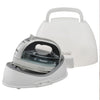 Panasonic Cordless Iron, Portable 360-Degree Freestyle Dry/Steam Iron with Precision Tips and Stainless Steel Soleplate, Anti-Calc and Anti-Drip, Power Base and Carrying/Storage - NI-QL1100L (Silver)