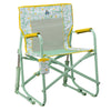 GCI Outdoor Freestyle Rocker Foldable Rocking Camp Chair, Purple Floral