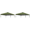 Home Decor 2Pcs 10X10Ft Replacement Cover Tier Gazebo Roof Sunshade Outdoor Cover Sunshade Patio Pavilion Protective Cover