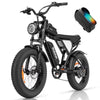 Ridstar 1500W Electric Bike for Adults,33MPH 48V 20Ah Electric Bicycle ,20" Fat Tire Full Suspension Mountain Bike UL2849