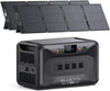 BLUETTI Apex 300 Solar Generator with 2��200W Solar Panels, 2764Wh Portable Power Station with 3840W AC Outlets, Dual Voltage for Camping, Off-Grid, and Emergency Use
