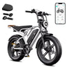 TST Electric Bike for Adults, 750W Peak 1500W Motor, 20"x4" Fat Tire, E Mountain Bike, 48V/15AH UL2849