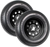 eCustomrim 2-Pk Trailer Tire On Black Wheel Mod Rim ST205/75D15 Load C 5 Lug On 4.5 15 x 5